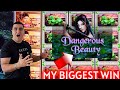 My Biggest Jackpot & Wins On High Limit Dangerous Beauty Slot