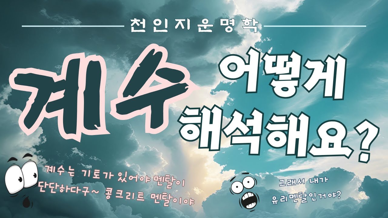 계수 어떻게 해석해요?