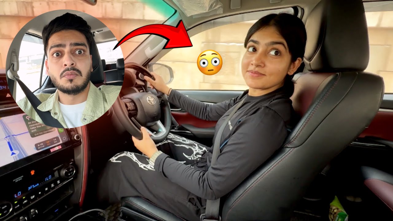 Swati Driving Fortuner Legender First Time 😨 Swati ka popat Bangaya 🤡 Rachit Rojha Vlogs