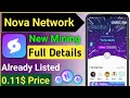 Nova Network|| Nova Network Mining App|| Nova Network Full Details|| Nova Network KYC ||Nova Price
