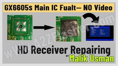 How to change mein ic processer ic ||gx6605s no video problem 2024 || Learn with Malik Usman ||