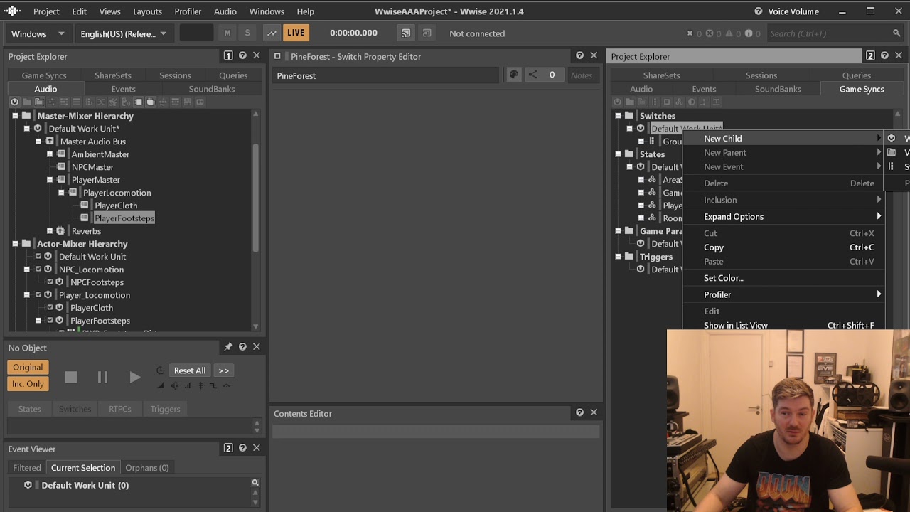 Настройка проекта AAA Wwise — Часть 3: Базовые RTPC, коммутаторы, состояния и многое другое.