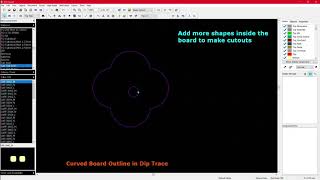 Dip Trace Curved Board Outline
