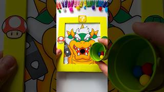 The Super Mario Galaxy Movie Bowser Pinballs Hair Color Cardboard Game Challenge