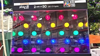SYLVANIA STAY- LIT C9 FACETED DUAL COLOR 100 COUNT Shop with us at Costco!!!