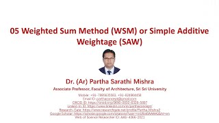 05 Weighted Sum Method