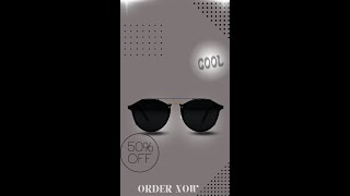 Dummy (Fake) Sunglasses post  How to make it in Canva