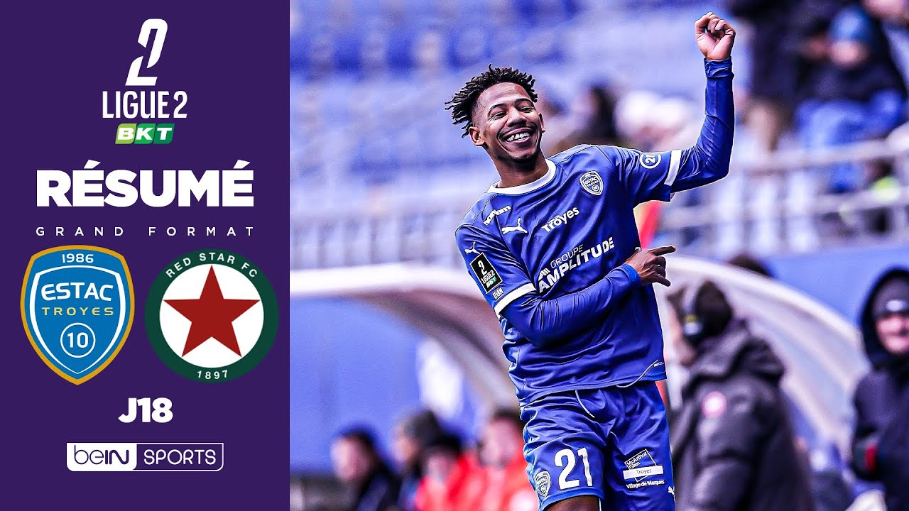 Résumé : TROYES freine le RED STAR et s'envole en tête du championnat !