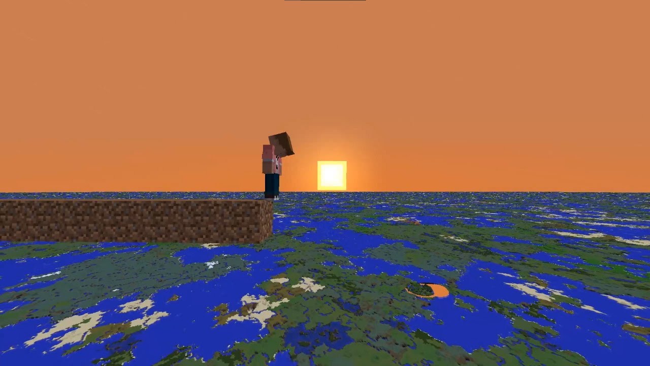kratos falling meme but it's minecraft