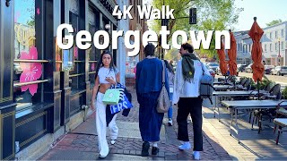 WASHINGTON D.C. Georgetown  Walk 4K 2024