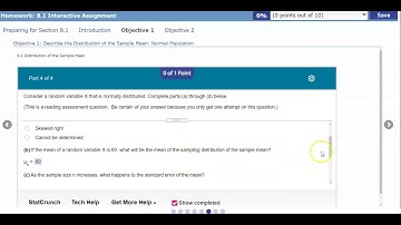 Math 14 8.1 Objective 1: Describe the Distribution of the Sample Mean with the Normal Population