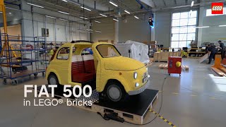 Life-sized Fiat 500 Made Out of LEGO Bricks