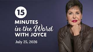 Healing the Soul of a Woman - Pt 1 | 15 Minutes In The Word with Joyce Meyer