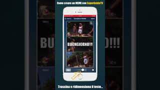 Come creare un MEME a partire da una DIRETTA TV grazie a SuperGuidaTV screenshot 3