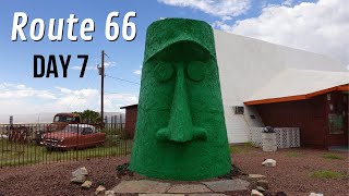 Route 66 Road Trip Day 7  Flagstaff, AZ to Barstow, CA  Massive Sandstorm, Donkeys & Angel Barber!