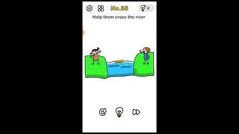 HELP THEM CROSS THE RIVER!    #brainoutlevel