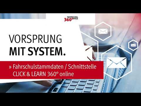 FAHRSCHULOFFICE 360° - Fahrschulstammdaten / Schnittstelle CLICK & LEARN 360° online