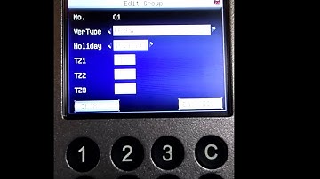 eSSL F18 Access Group Settings