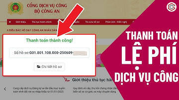Cách Thanh Toán Lệ Phí Dịch Vụ Công Trực Tuyến Chi Tiết A-Z