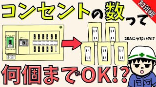 【電気設計】コンセントの数って何個まで取り付けていいの？【設計編】