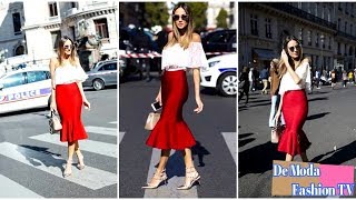 OUTFITS  CON FALDAS DE MODA  ESTILO LAPIZ - ROPA DE MODA PARA MUJER