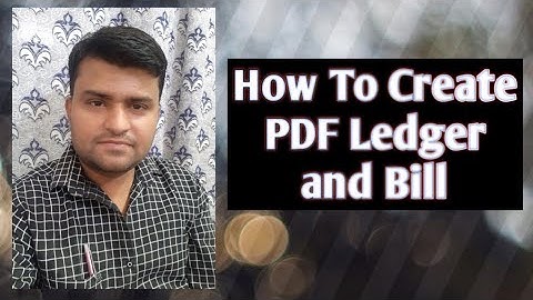 HOW TO CREATE PDF FILE FOR LEDGER AND SALE BILLS IN BUSY ACOOUNTING SOFTWARE