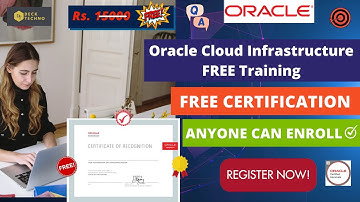 Oracle FREE Certification Program | OCI FREE Certification and Training | Oracle Cloud Certificate