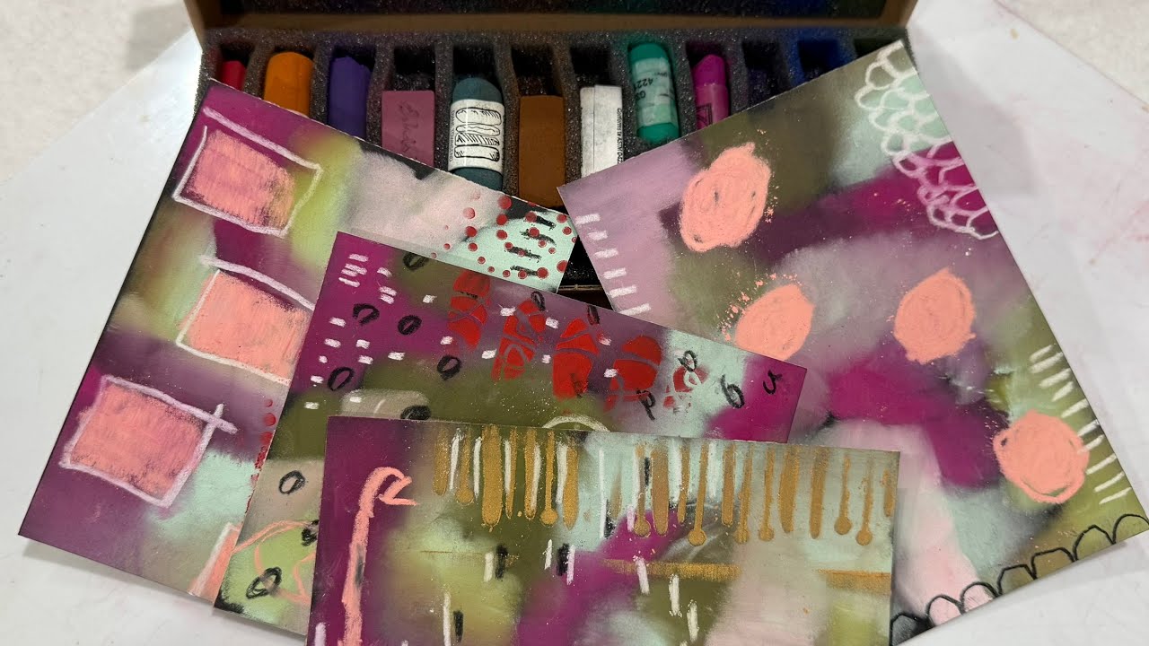 I am super excited to explore pan pastels with some mixed media. 