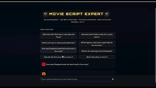 Movie Expert Demo 2