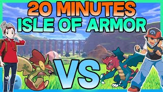 20 minutes to catch POKEMON in the ISLE OF ARMOR. Then we FIGHT! screenshot 4