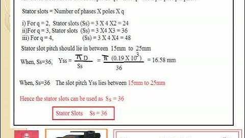Module 4  Design of Induction Motor  Problems on Main Dimensions