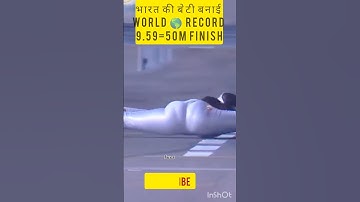 18 years old Shrishti Sharma has set a new record by Limbo skating 50 meters in 6:94 second 🥈#yt​