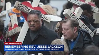 'We marched together'; Fr. Pfleger remembers Rev. Jackson