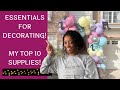 Essentials For Event Decorating...My Top 10 Supplies