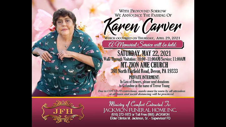 Funeral Services For Karen Carver