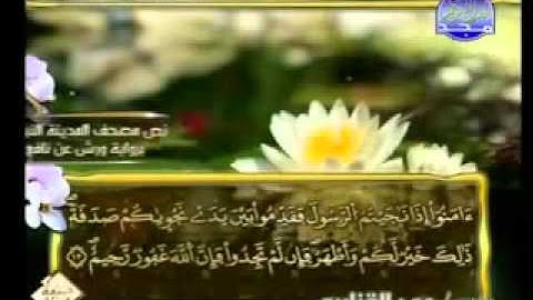 سوره المجادله كاملة للشيخ  عمر القزابري