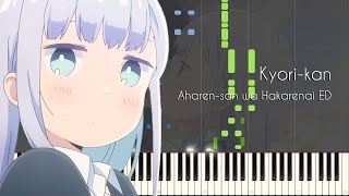Vignette de la vidéo "[FULL] Kyori-kan - Aharen-san wa Hakarenai ED - Piano Arrangement [Synthesia]"