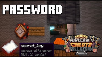 Password Lock Apartment - Real Room keys in Minecraft w/ Create Mod 0.5