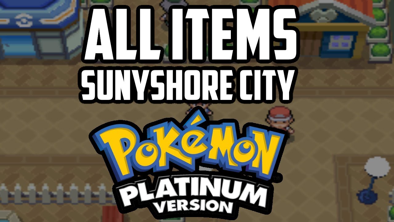 EVERY Item in Sunyshore City - Pokémon Platinum