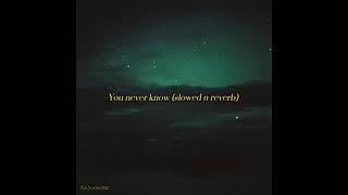 You never know (slowed n reverb) / Blackpink Resimi