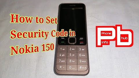How to Set Security Code in Nokia 150 @phoneinfohub9116