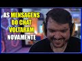 O major acabou e as mensagens do chat voltaram inovando kkkkkkkkkkkkkkkkk