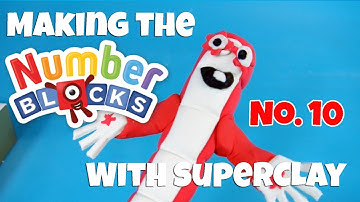 Making the Numberblocks Number 10 with Superclay