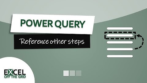 Verwijs naar andere stappen in Power Query | Verbazingwekkende transformatietechniek | Excel Off ...