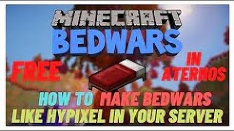 How to create Bedwars like hypixels!  in aternos | | nake server like hypixels aternos part #2