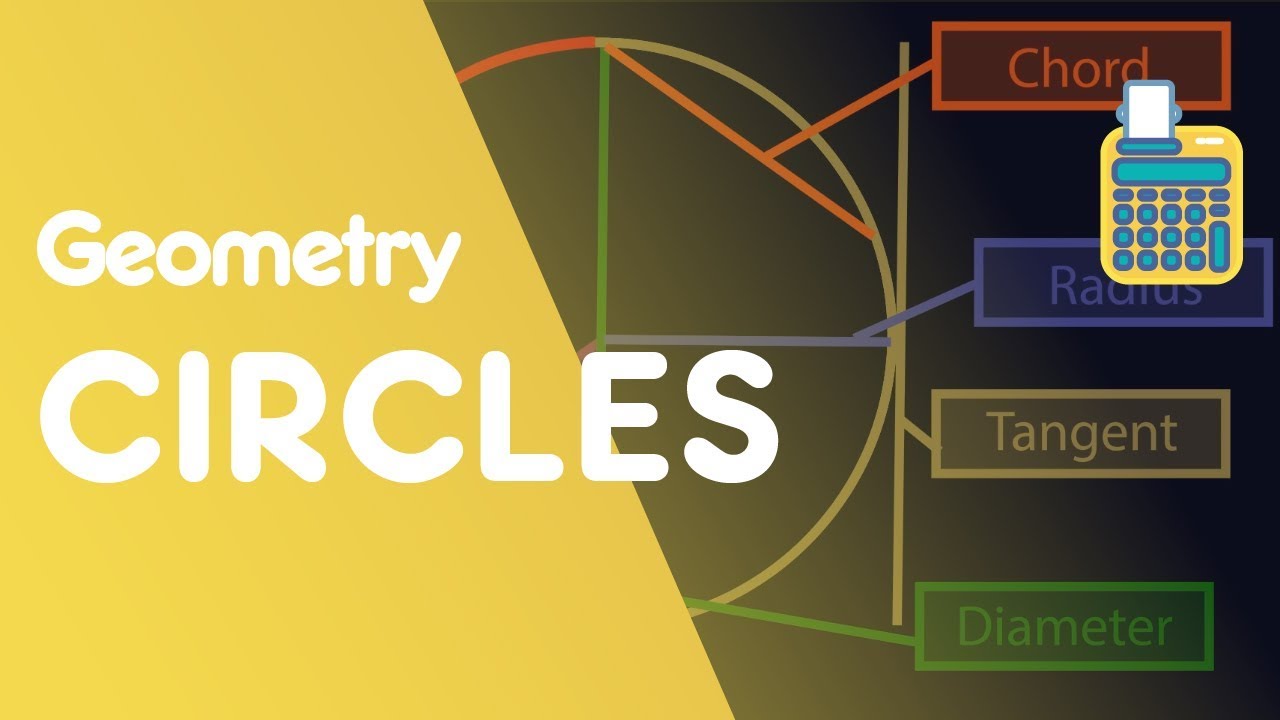 Circle Terminology - Radius Diameter Sector Segment Chord Arc Tangent | Geometry | Math | Fuseschool