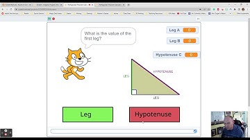 The Pythagorean Theorem in Scratch