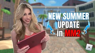 Going Over the NEW MM2 SUMMER UPDATE on ROBLOX!!!