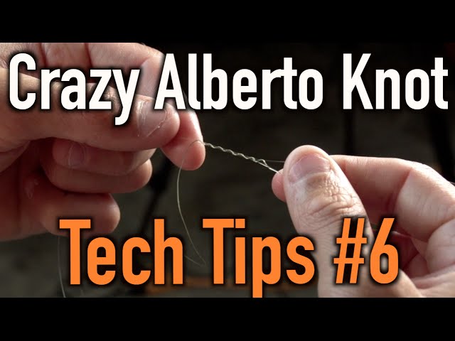 How to Tie Braided Line to Flurocarbon OR Monofilament: Crazy Alberto Knot  