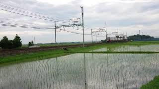 近鉄80000系特急ひのとり伊勢中川～桃園間通過